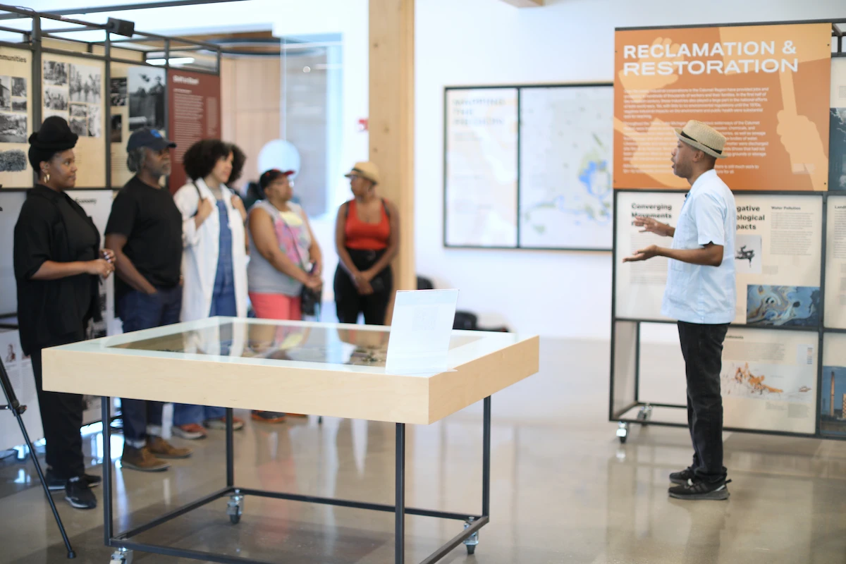 People attending a Norman Long class